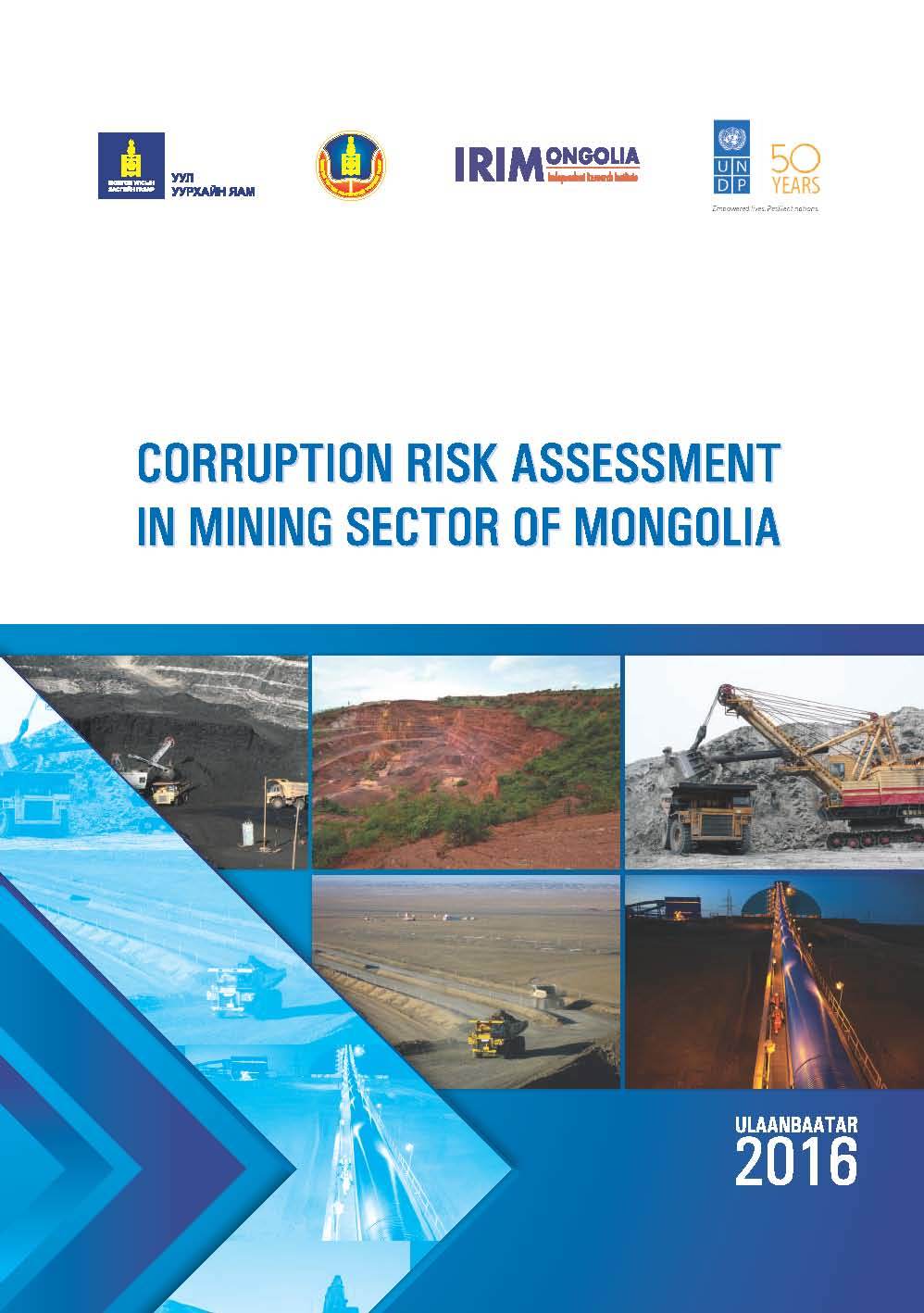 Corruption risk assessment in mining sector of Mongolia